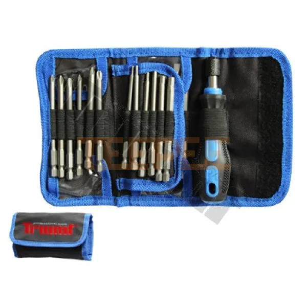 TRIUMF sada bitov predĺžených so skrutkovačom, 25-dielna