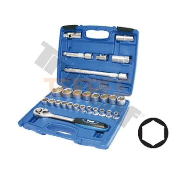 TRIUMF gola sada 1/2" vstup, metrické miery, 27 - dielna. 6 - hranne hlavice