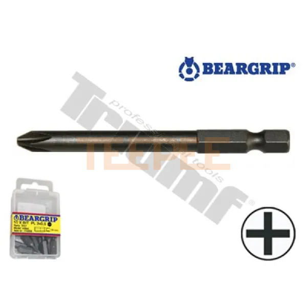 BEARGRIP bit krížový PH, predĺžený, 1ks