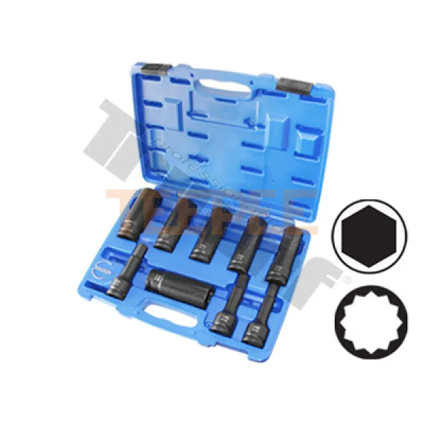 TRIUMF 3/4" sada kovaných 12hr. hlavíc na poloosi 24,27,30,32,34,36mm