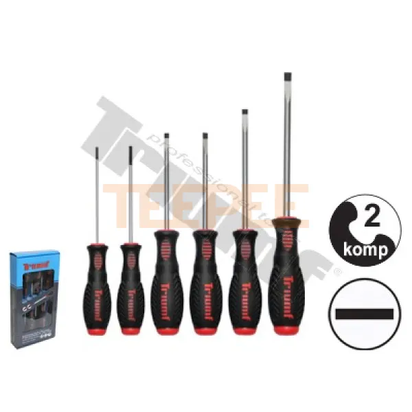 TRIUMF sada skrutkovačov plochých, 6 dielna