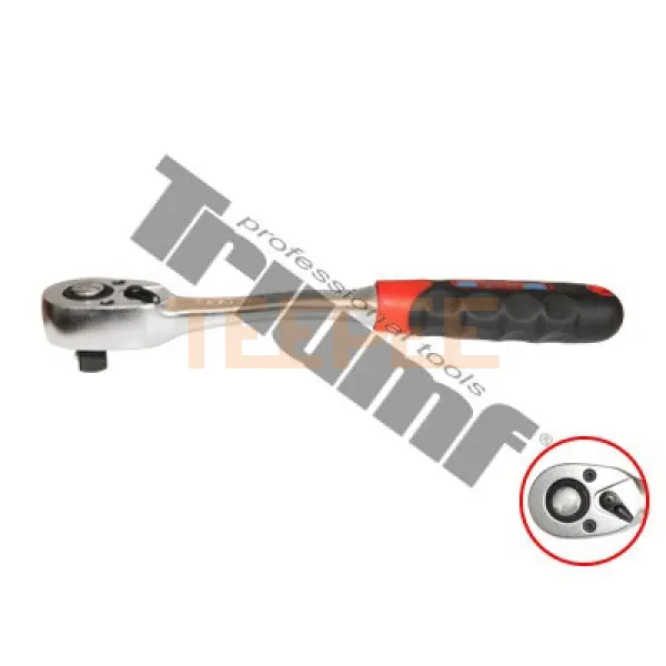 TRIUMF račňa, 72 zubová, priama, dvojkomp. rukoväť