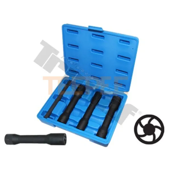 Sada predĺžených povoľovacích hlavíc 1/2", 4 - dielna