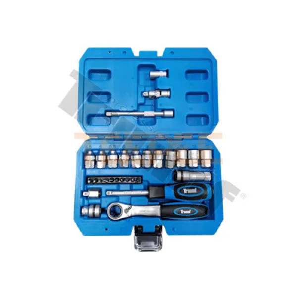 TRIUMF gola sada 1/4" priebežná,hlavice 4,5-13mm, 10ks bitov PL,PH,PZ,Torx, 29-dielna