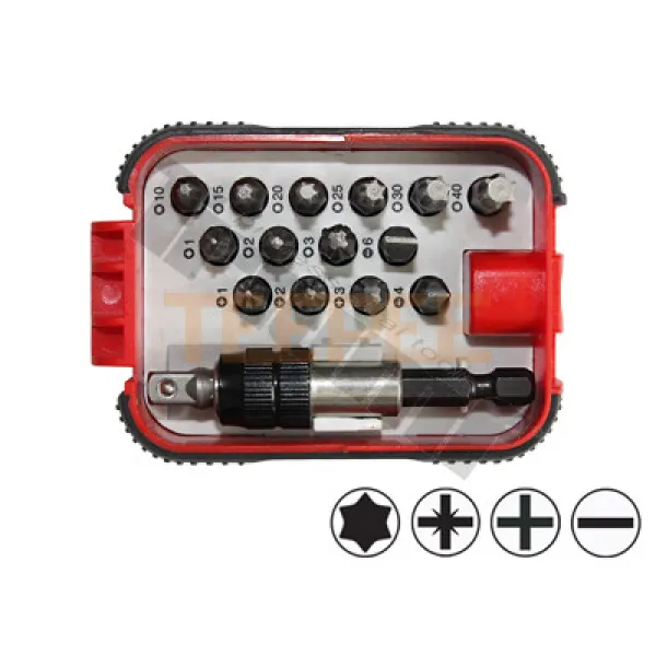 TRIUMF sada bitov PH, PZ, Torx, ploché, zink povrch, 16dielna