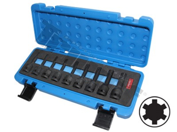 TRIUMF sada kovaných Ribe bitov, 1/2" vstup, 8 - dielna