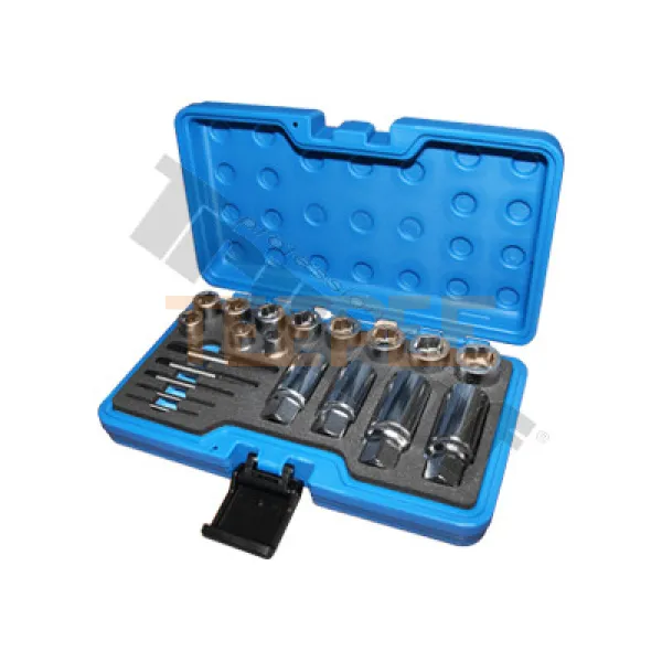 TRIUMF sada na poškodené matice, 3/8", 10-19mm, štifty 1/2", 8-12mm, skrutky M3-M19 mm, 20 dielna