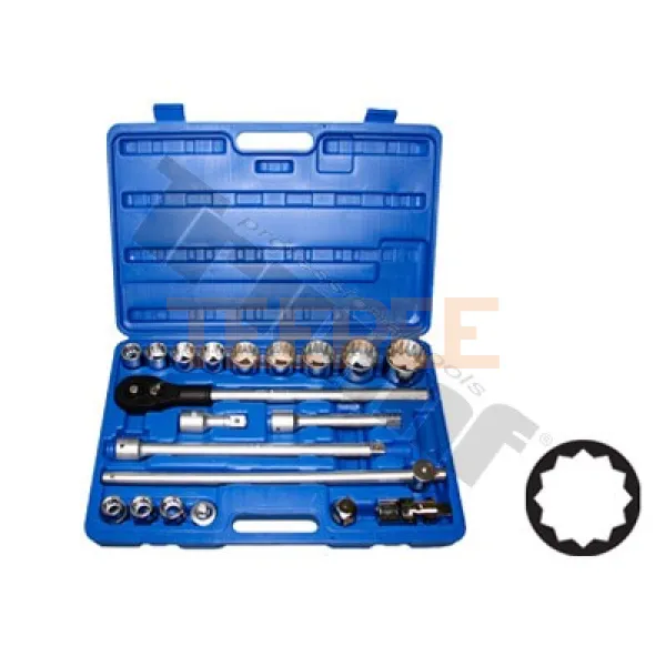 TRIUMF gola sada 3/4" vstup, 21 - dielna, 12-hranne hlavice