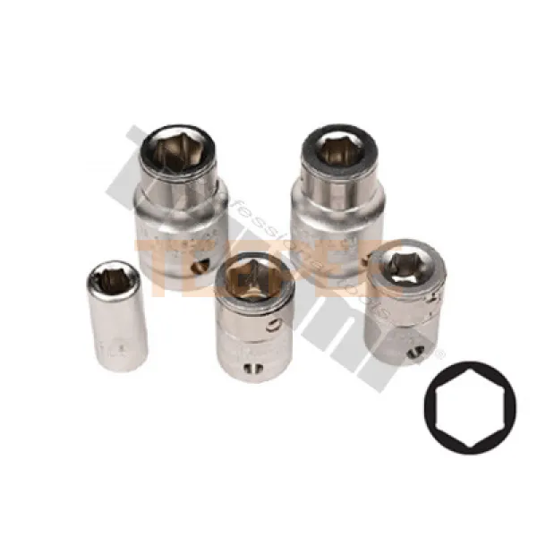 TRIUMF sada adaptérov 1/4", 3/8", 1/2" mix, 5 dielna