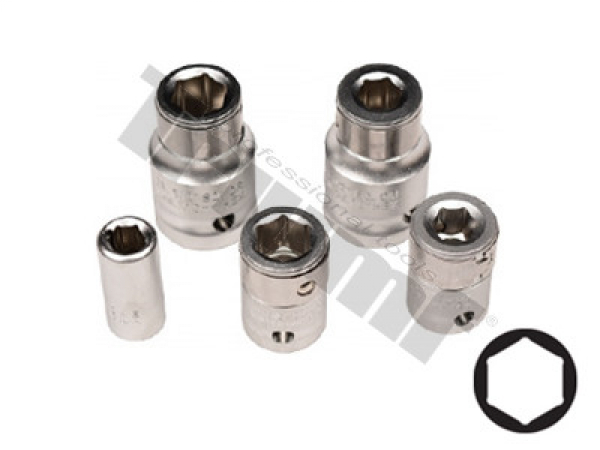 TRIUMF sada adaptérov 1/4", 3/8", 1/2" mix, 5 dielna