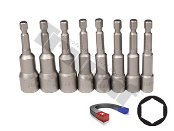TRIUMF sada 1/4" magnetických nadstavcov 6, 7, 8, 9, 10, 11, 12, 13mm