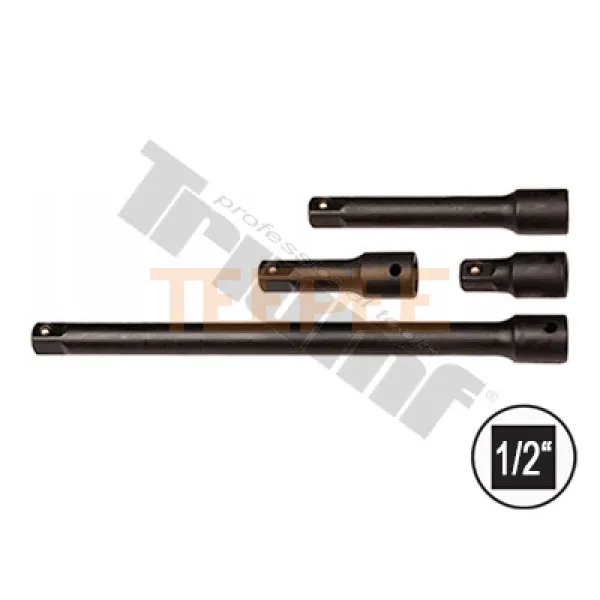 TRIUMF sada úderových predĺžení 1/2" dĺžky: 50, 75, 125, 250mm, na PVC podložke, 4 dielna