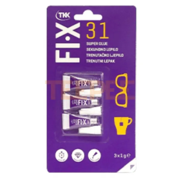 TKK lepidlo sekundové FIX 31 1g 3ks 