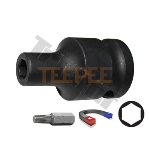 TRIUMF adaptér kovaný 1/2" vstup na 1/4" bity, dĺžka 38mm s magnetom