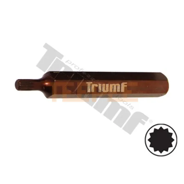 TRIUMF bit XZN tisíchran, 10 mm driek, dĺžka 75 mm