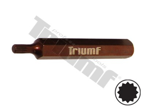 TRIUMF bit XZN tisíchran, 10 mm driek, dĺžka 75 mm