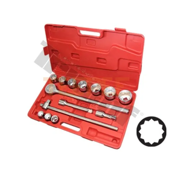 TRIUMF gola sada 3/4", 14 dielna, 12 - hranne hlavice