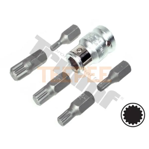 TRIUMF sada XZN (1000-hranných) bitov, 6-dielna