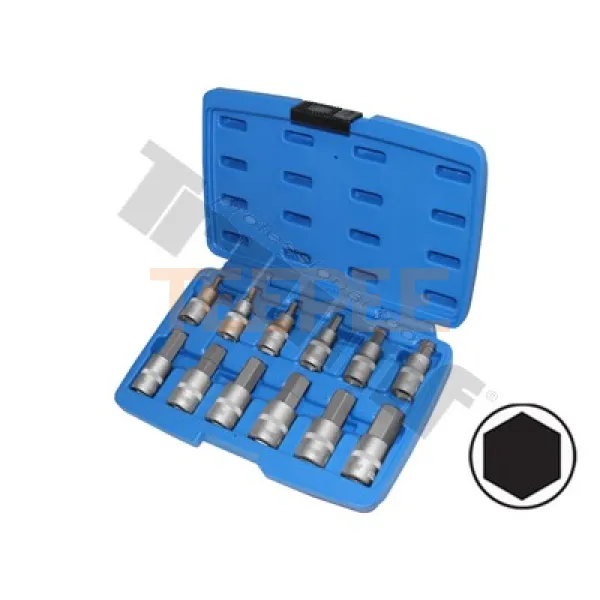 TRIUMF sada bitov inbus v 1/2" hlavici, 12 - dielna