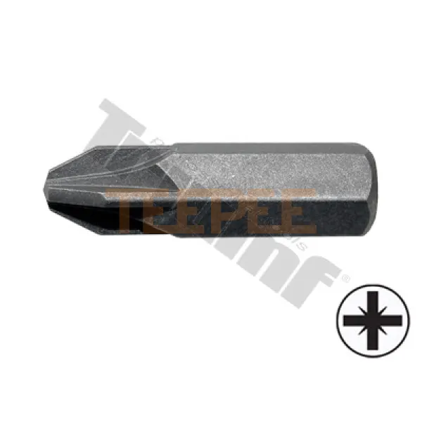 TRIUMF bit krížový PZ3-30L-8mm driek, materiál S2 - vhodné do sád 150, 171, 176 dielnych