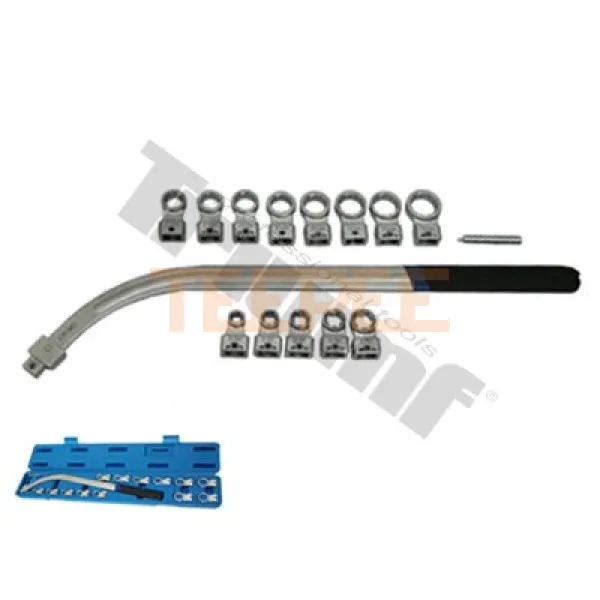 TRIUMF sada kľúčov vyhnutých na remenice kombinovaná, 15 - dielna