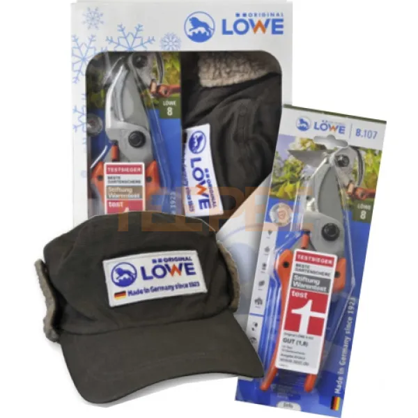 LÖWE nožnice záhradné LÖWE 8107 + čiapka