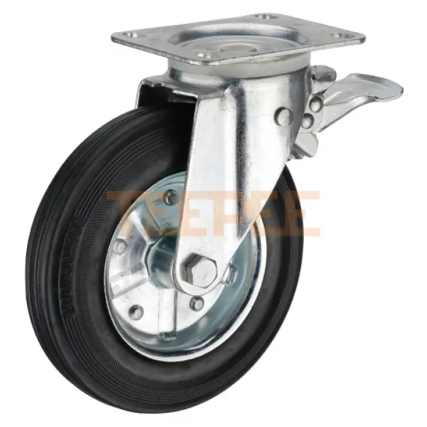 FESTA koliesko kontajnerové otočné s platňou a brzdou