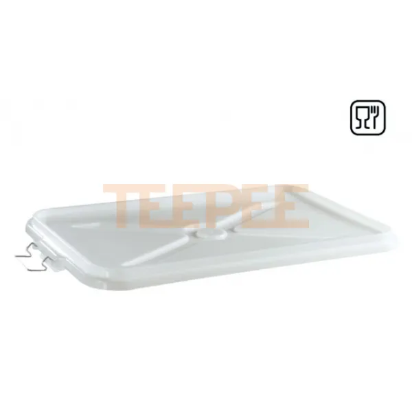 Vrchnák na bielu potravinársku nádobu veľkú