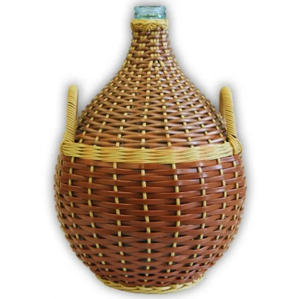 Demižón opletený XL s korkovou zátkou