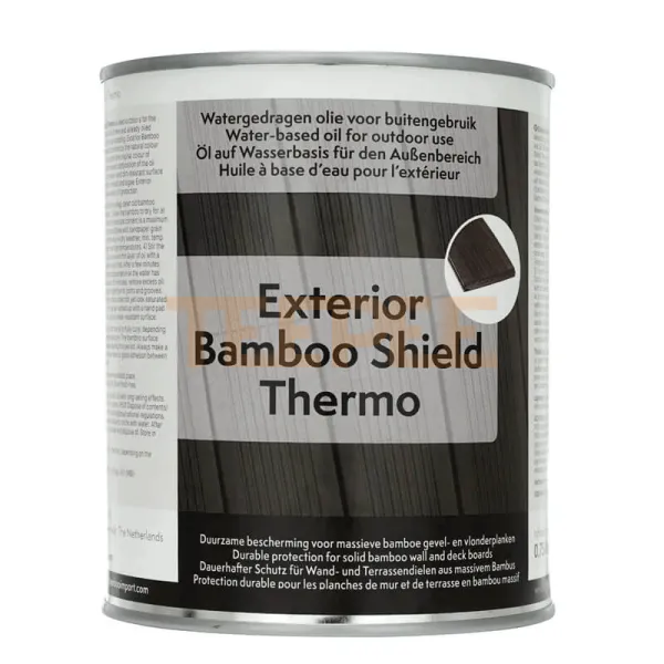 Exterior Bamboo Shield Thermo - čierny olej na terasové dosky