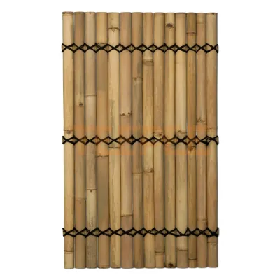 Panel z polkruhových bambusových tyčí natural