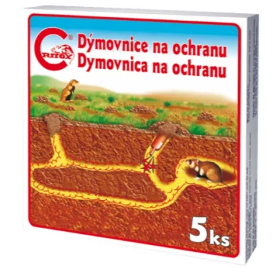 Odpudzovač krtkov Critox dymovnica 5ks
