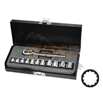 TRIUMF gola sada 1/4" nízky profil hlavíc