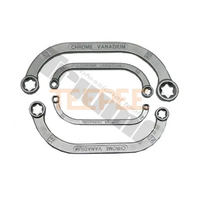 TRIUMF sada kľúčov "banánových" E-profil, 4-dielna