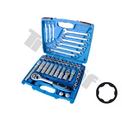 TRIUMF gola sada 1/2" vstup + očkoploché kľúče, 37 - dielna