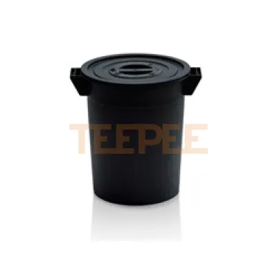 Nádoba s vrchnákom čierna