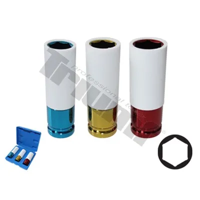 TRIUMF sada hlavíc s plastovou ochranou 1/2" vstup, 3 - dielna
