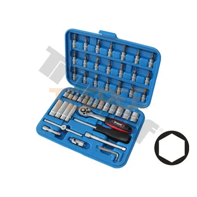 TRIUMF gola sada 1/4" rozsah 4-14mm, 46 dielna, 6hranné hlavice