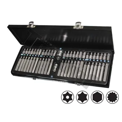 TRIUMF kombinovaná sada inbus, Torx vŕtané, Torx nevŕtané, XZN, 54-dielna