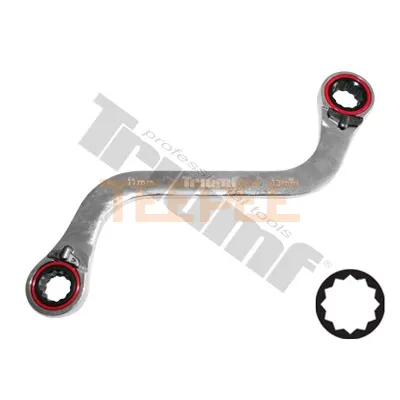 TRIUMF kľúč račňový S-tvar