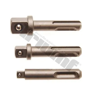 TRIUMF sada adaptérov , VÝSTUP 1/4“- 3/8” - 1/2”, SDS upnutie, 3 - dielna