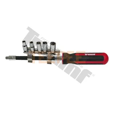 TRIUMF flexibilný skrutkovač s 1/4” VONKAJŠÍM 4-hranom a s hlavicami