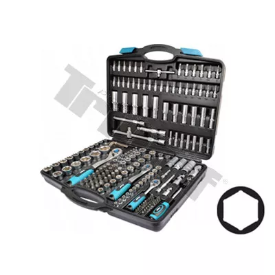 TRIUMF gola sada, 1/4", 3/8" a 1/2" vstup, 171 - dielna, 6 - hranné hlavice