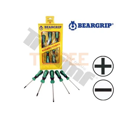 BEARGRIP sada 2K skrutkovačov PH + PL, 5 - dielna