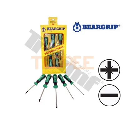 BEARGRIP sada 2K skrutkovačov PD + PL, 5 - dielna