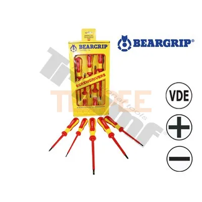 BEARGRIP sada 2K VDE skrutkovačov PH + PL, 5 - dielna