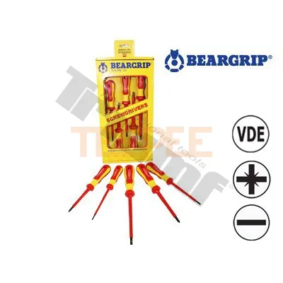 BEARGRIP sada 2K VDE skrutkovačov PD + PL, 5 - dielna 