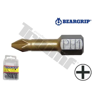 BEARGRIP bit krížový PH torzný TiN, dĺžka 25 mm, 1ks