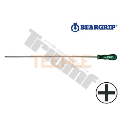 BEARGRIP extra dlhý skrutkovač krížový