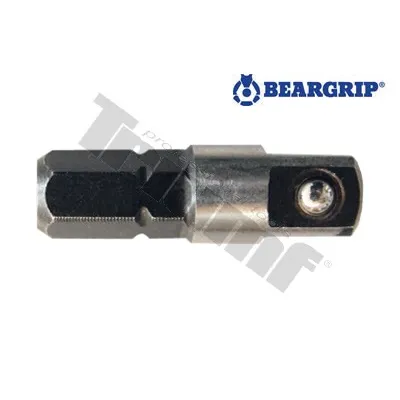 BEARGRIP adaptér na hlavice, séria 3011,1/4", krátky, PROFI, PE sáčok (B-T)